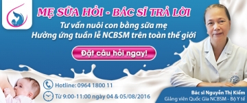  Giao lưu trực tuyến - MẸ SỮA HỎI BÁC SĨ TRẢ LỜI